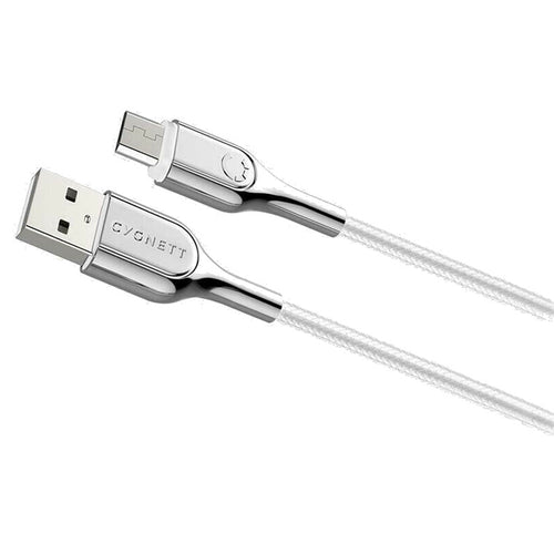 Cygnett Armored 1M Micro to USB-A Cable -White Color