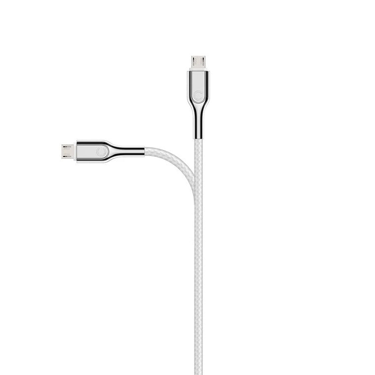 Cygnett Armored 2M Micro to USB-A Cable - White Color