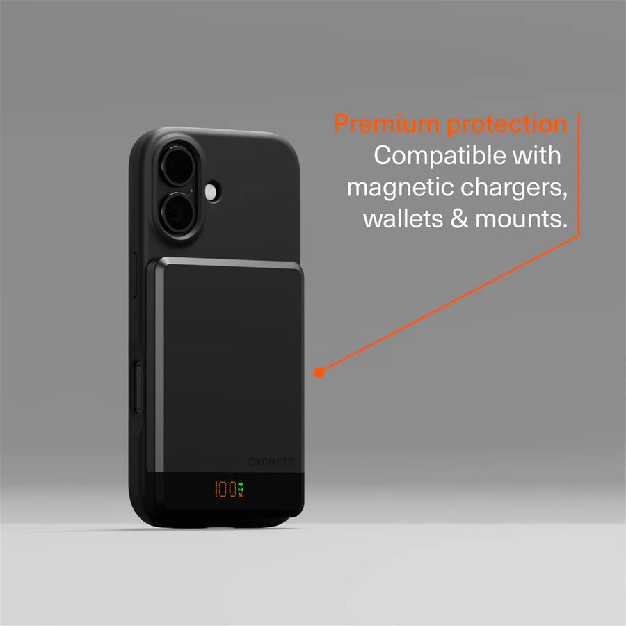 Cygnett MagSilk Magnetic Silicone Case for iPhone 17 - Black
