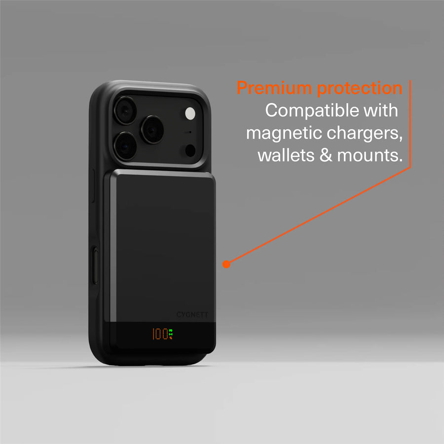 Cygnett MagSilk Magnetic Silicone Case for iPhone 17 Pro -  Black