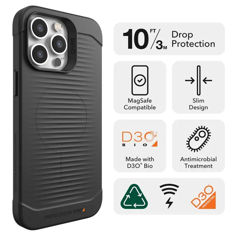 Gear 4 702010057 - Gear4 Havana Snap Case - iPhone 14 Pro Max - FG Black