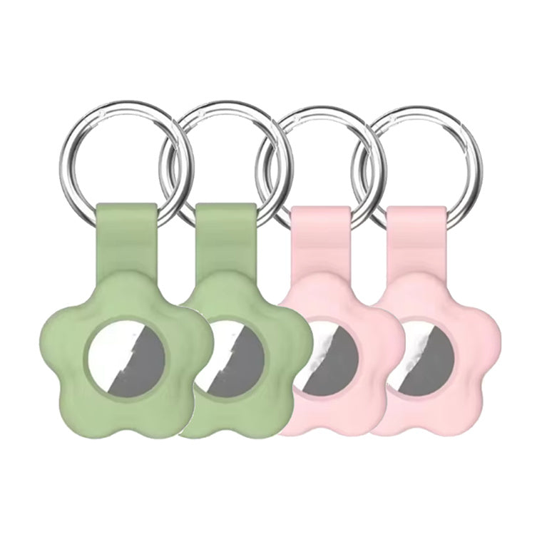 4 Packs AirTag Silicone Flower Key Ring (2nd Gen/1 Gen) 2pcs Green and 2pcs Pink. Get 4 key rings for only $24.99 incl, Normally $8.97 incl each