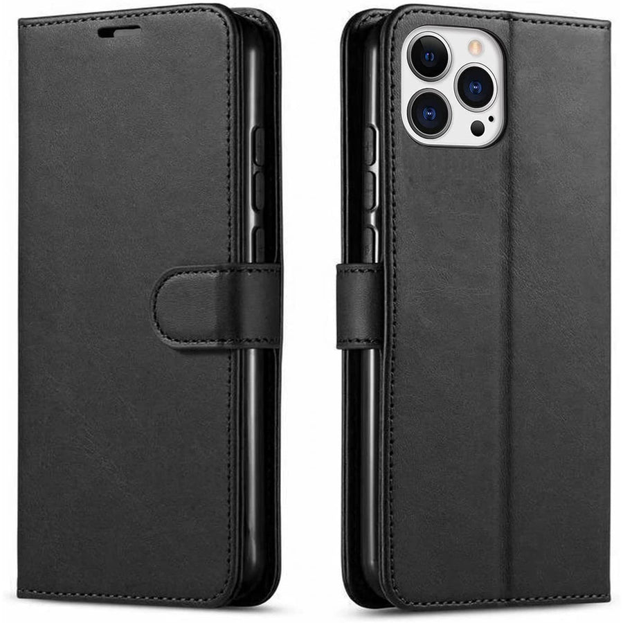 iPhone 15 Pro Max   Flip Wallet Case - Black