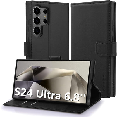 Galaxy S24 Ultra (2024)   Flip Wallet Case - Black