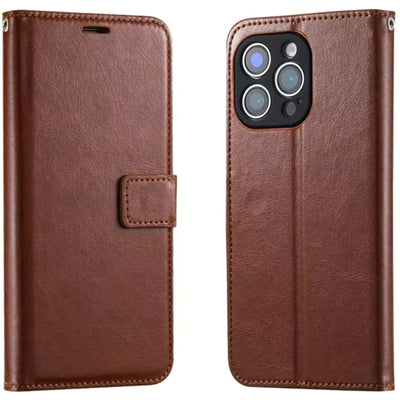 iPhone 15 Pro Max   Flip Wallet Case - Brown
