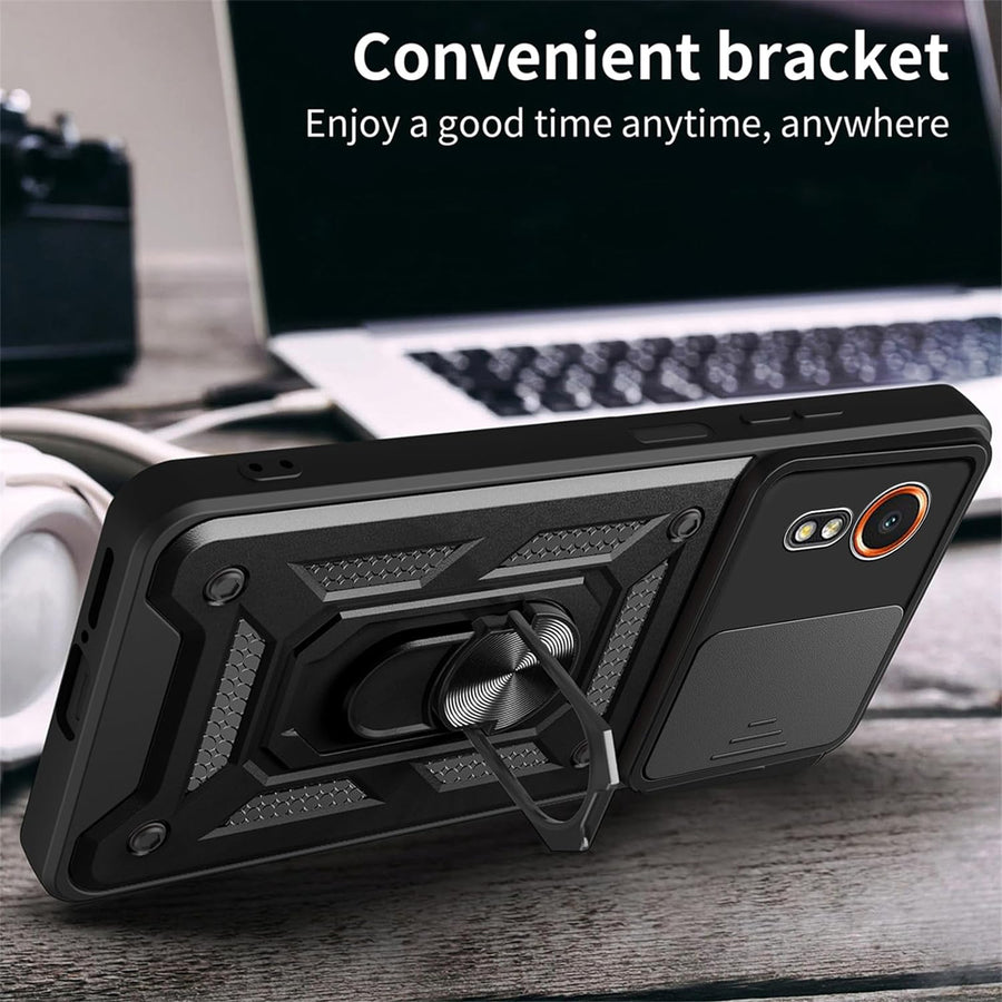 Galaxy Xcover 7 5G   Rugged Kickstand Case - Black