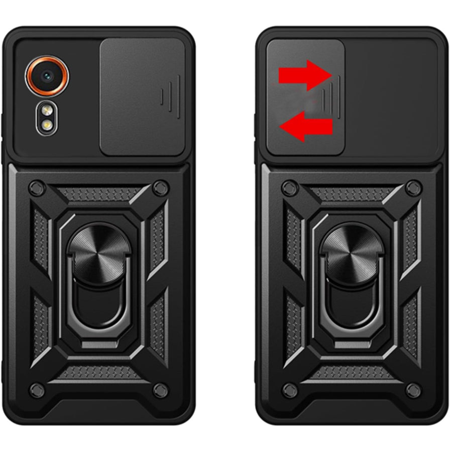 Galaxy Xcover 7 5G   Rugged Kickstand Case - Black