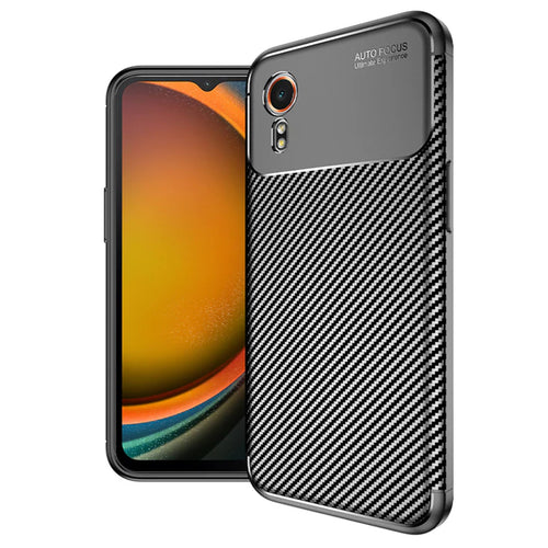 Galaxy Xcover 7 5G   Carbon Fibre Rugged Case - Black