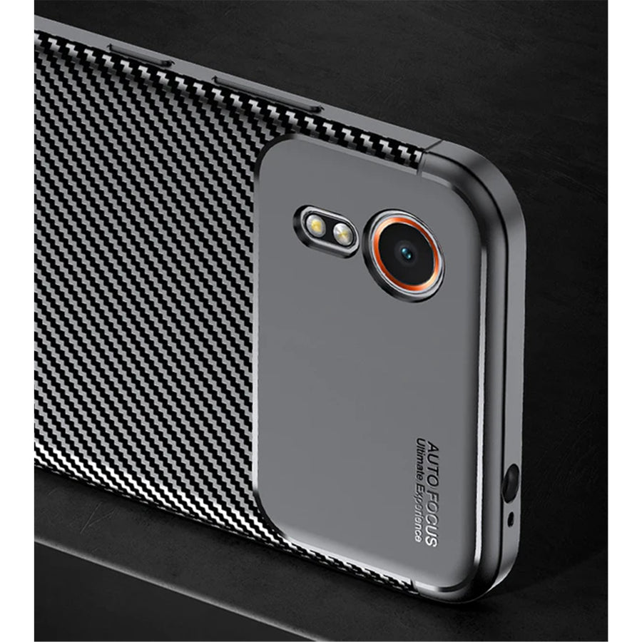 Galaxy Xcover 7 5G   Carbon Fibre Rugged Case - Black