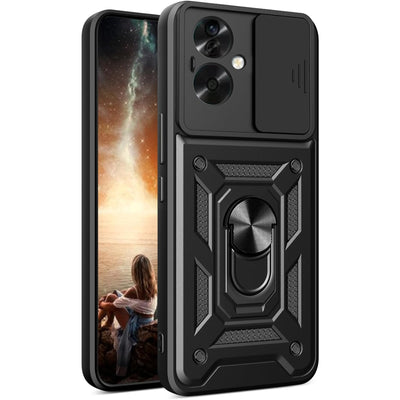 Oneplus Nord N30 SE   Rugged Kickstand Case - Black