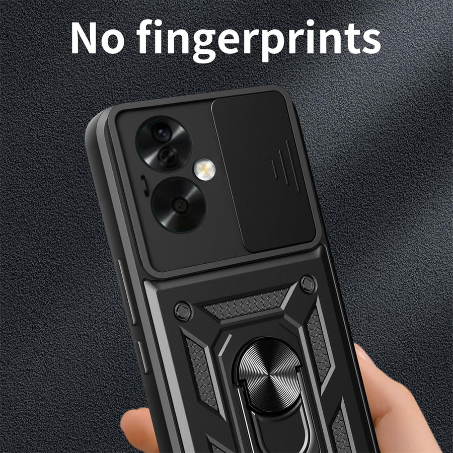 Oneplus Nord N30 SE   Rugged Kickstand Case - Black