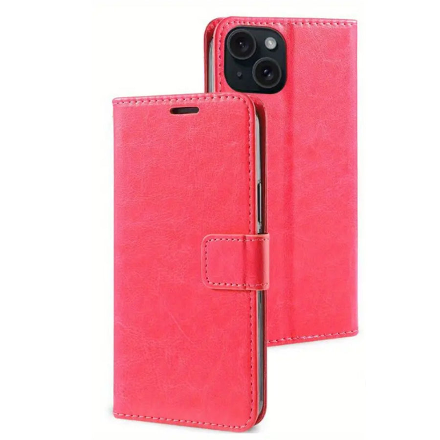 iPhone 15   Flip Wallet Case - Pink