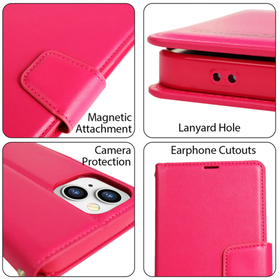 iPhone 15   Flip Wallet Case - Pink