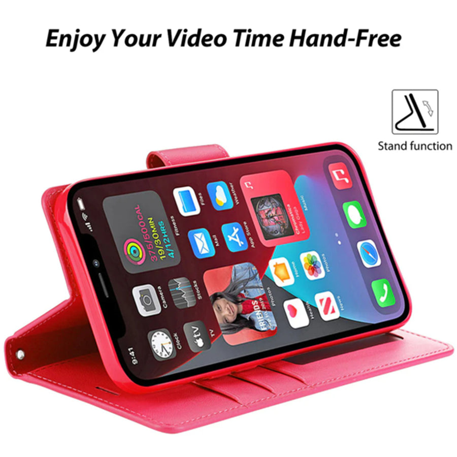 iPhone 15 Pro Max   Flip Wallet Case - Pink