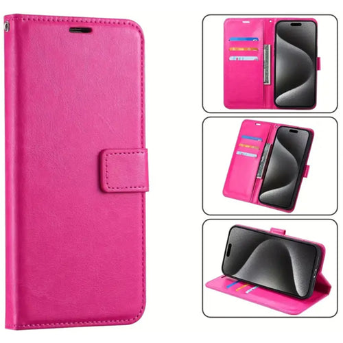 iPhone 15 Pro Max   Flip Wallet Case - Pink