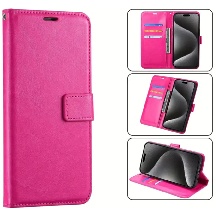 iPhone 15 Pro Max   Flip Wallet Case - Pink