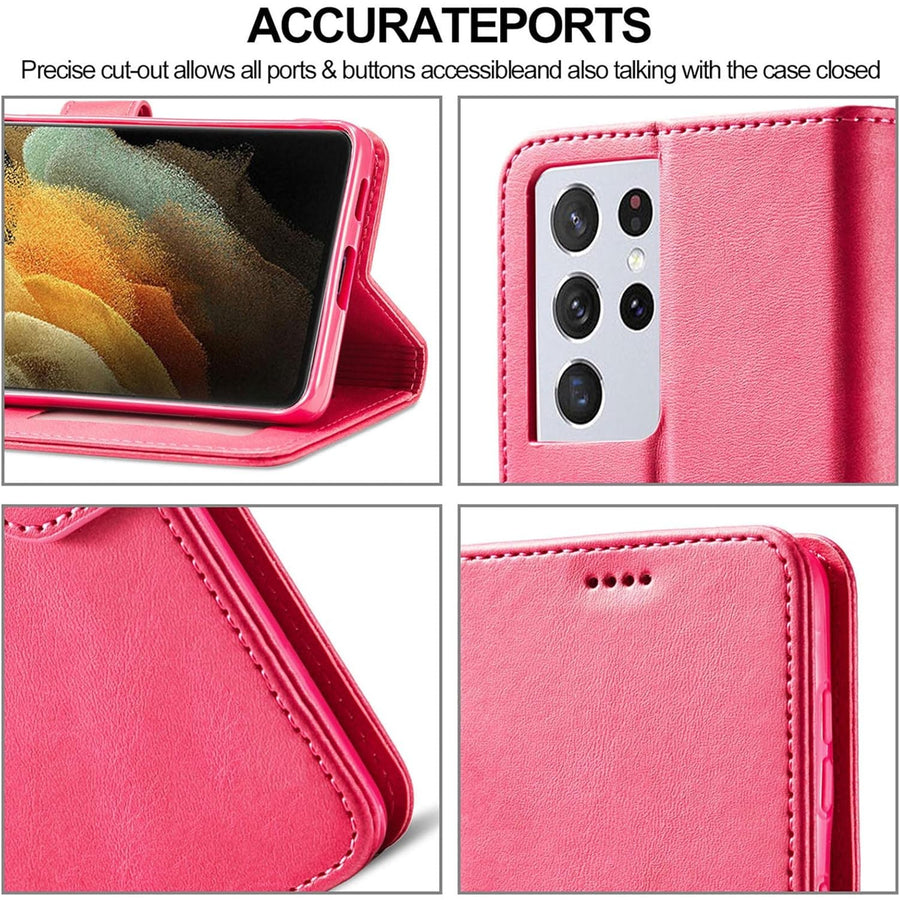 Galaxy S24 Ultra (2024)   Flip Wallet Case - Pink