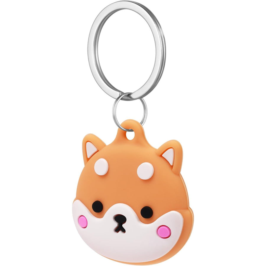 Silicone Protective Key Ring Case for Airtag - Dog (2nd Gen/1 Gen) - Lightweight