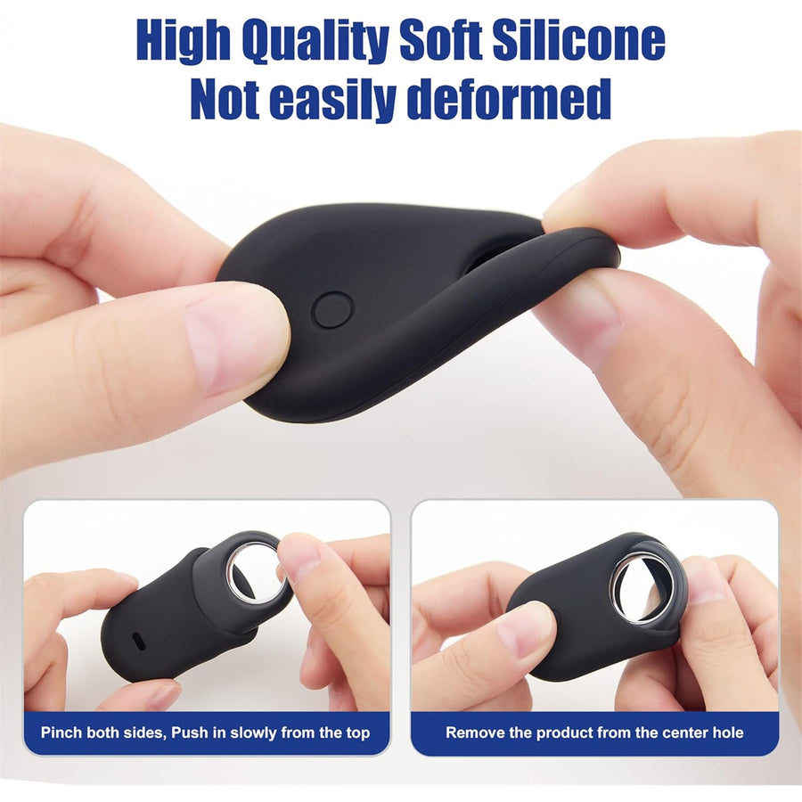 Silicone Key Ring for Galaxy SmartTag 2 - Navy Blue