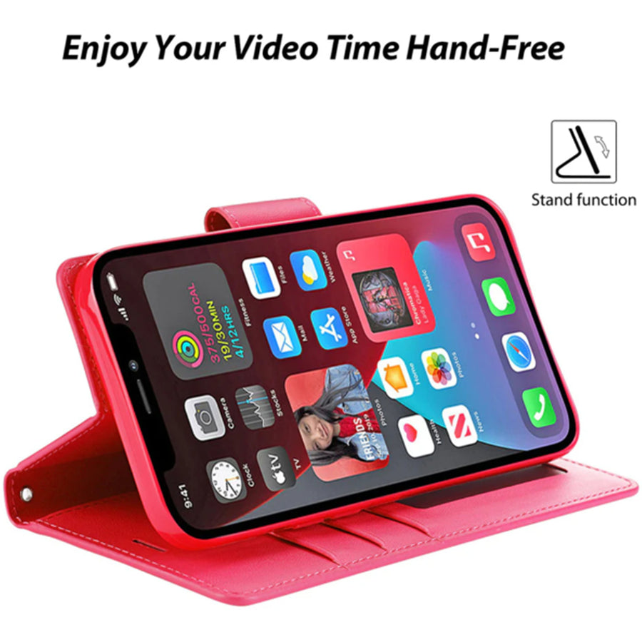 iPhone 16 Pro (6.3")   Flip Wallet Case - Pink