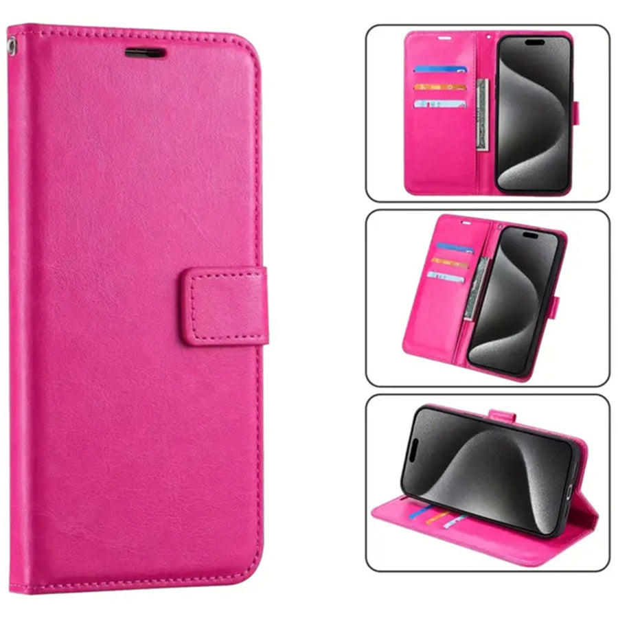 iPhone 16 Pro Max (6.9")   Flip Wallet Case - Pink