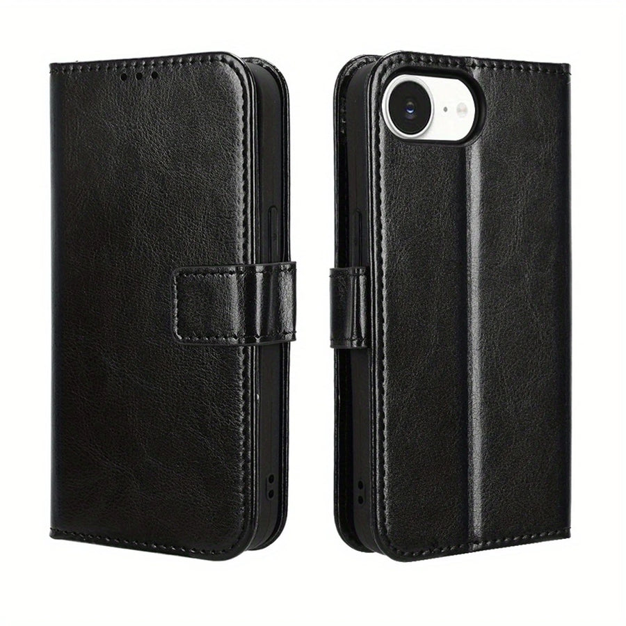 iPhone 17e/16e   Flip Wallet Case - Black
