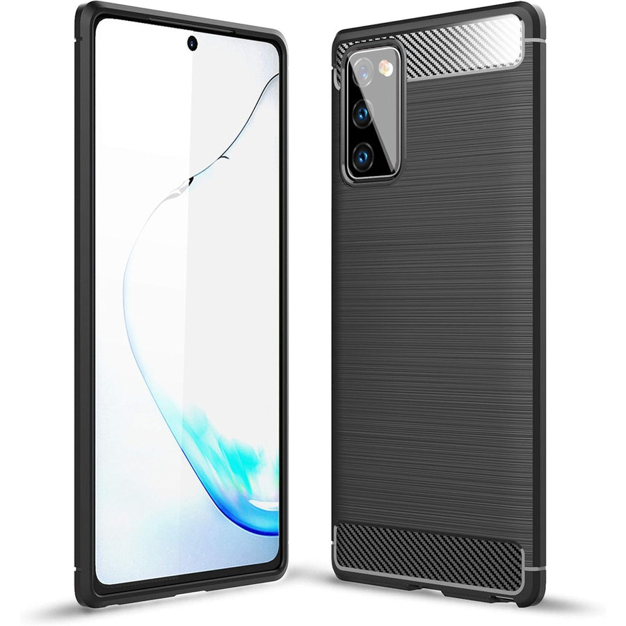Galaxy Note 20   Carbon Fibre Rugged Case - Black
