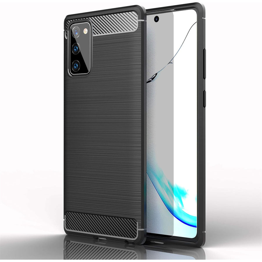 Galaxy Note 20   Carbon Fibre Rugged Case - Black