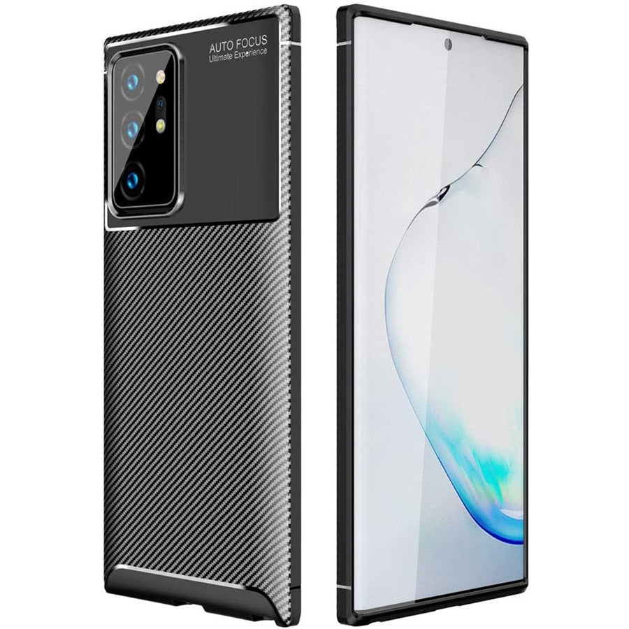 Galaxy Note 20 Ultra   Carbon Fibre Rugged Case - Black