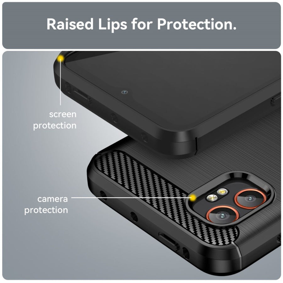 Galaxy Xcover 7 Pro 5G   Carbon Fibre Rugged Case - Black