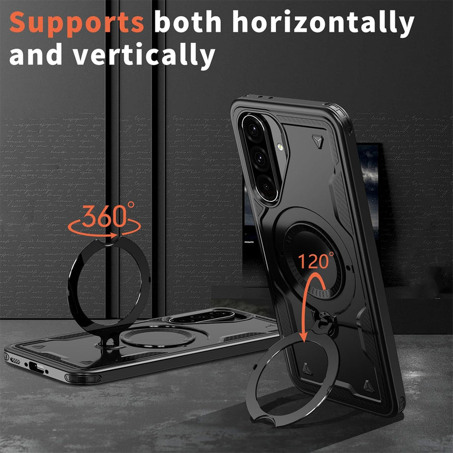 Galaxy A17 4G/5G (2025) Rugged Kickstand Case   - Black