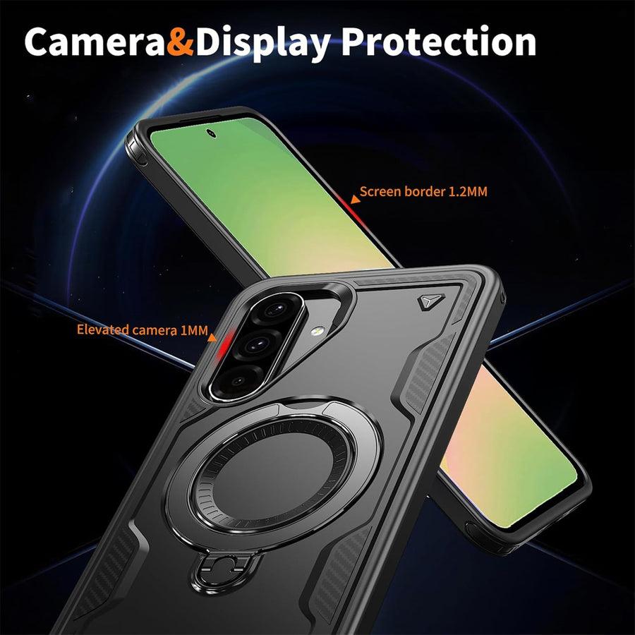 Galaxy A17 4G/5G (2025) Rugged Kickstand Case   - Black