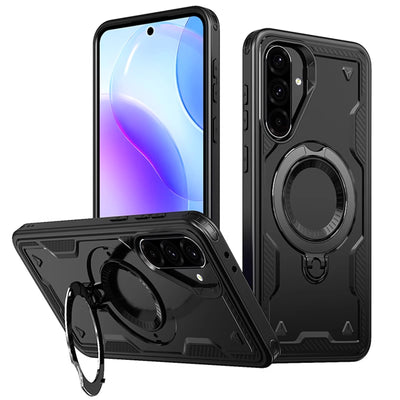 Galaxy A17 4G/5G (2025) Rugged Kickstand Case   - Black