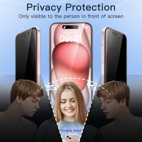 iPhone 17 (6.3")   Glass Screen Protector - Privacy