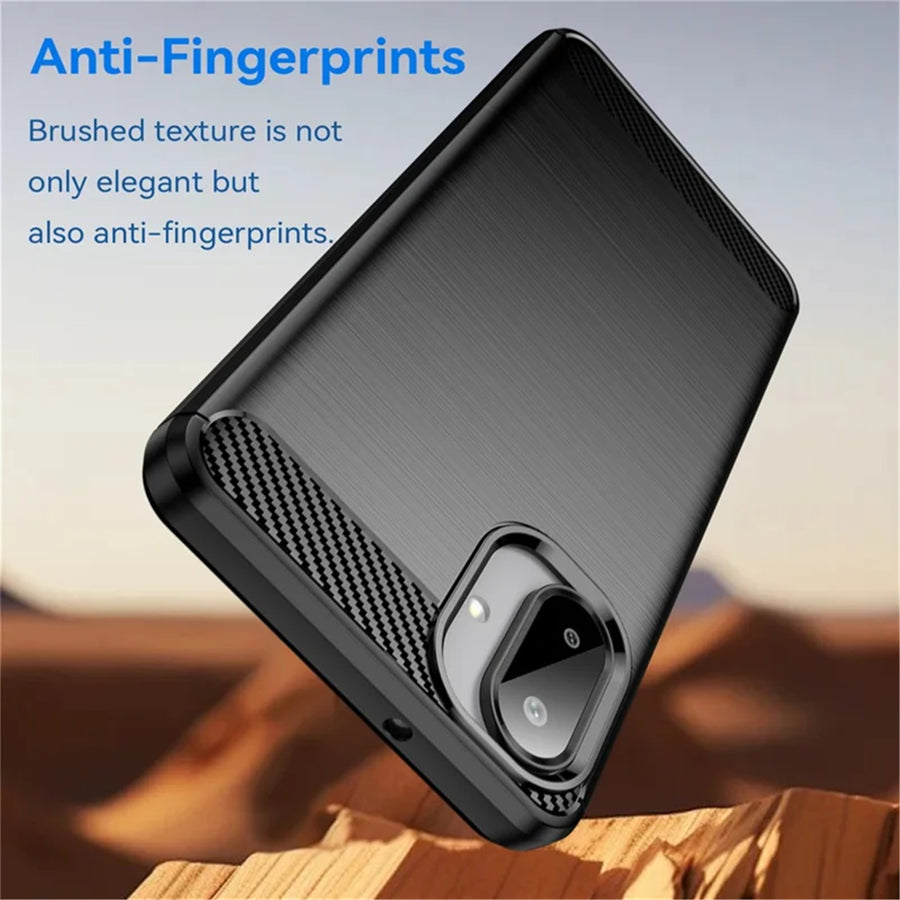 Galaxy A07 (2025)   Carbon Fibre Rugged Case - Black