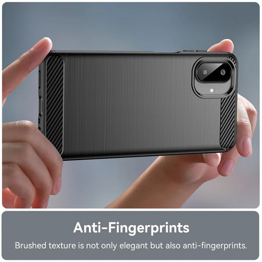 Galaxy A07 (2025)   Carbon Fibre Rugged Case - Black