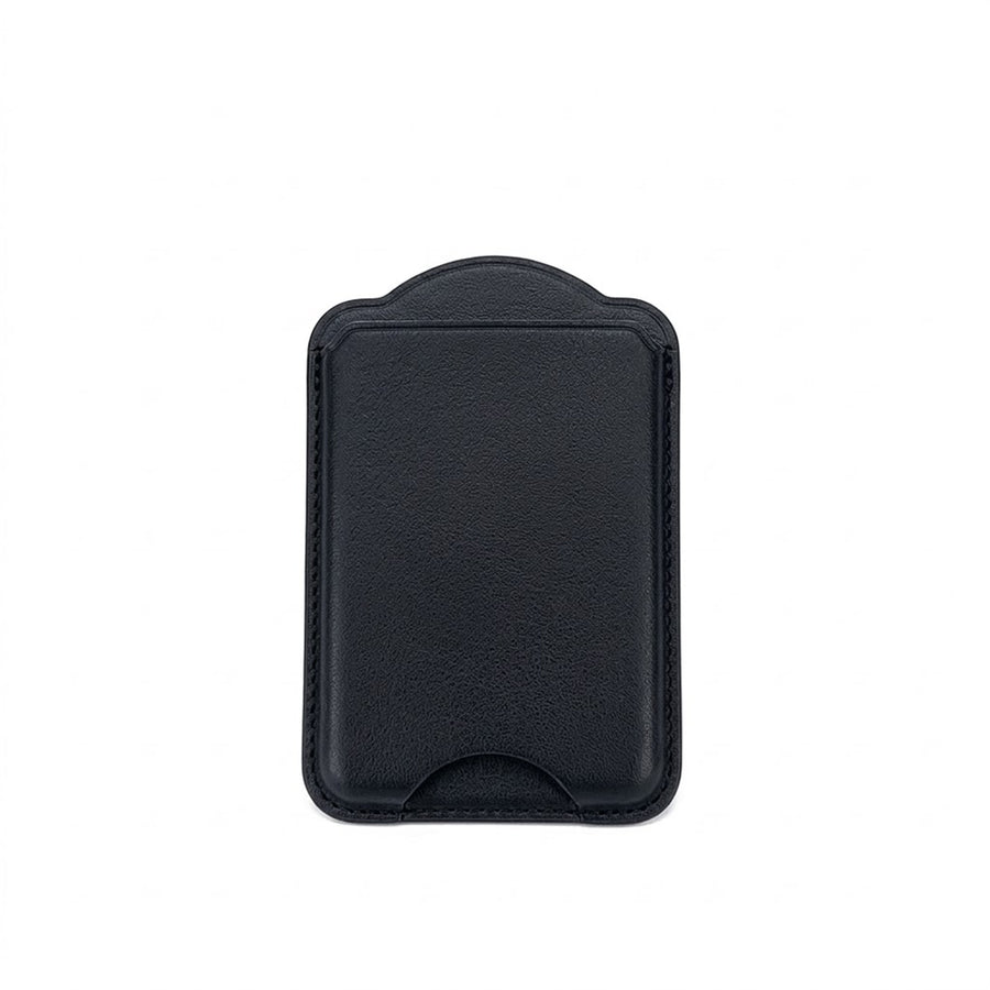 Magnetic PU Leather Wallet Card Holder - Black - Fit 2-3 cards - Compatible for Samsung Galaxy S26/S26+/S26Ultra/S25/S25+/S25Ultra/Fold7/Flip7 Magentic Case and iPhone 17/16/15/14/13/12 Series