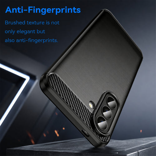 Galaxy A57 (2026)   Carbon Fibre Rugged Case - Black