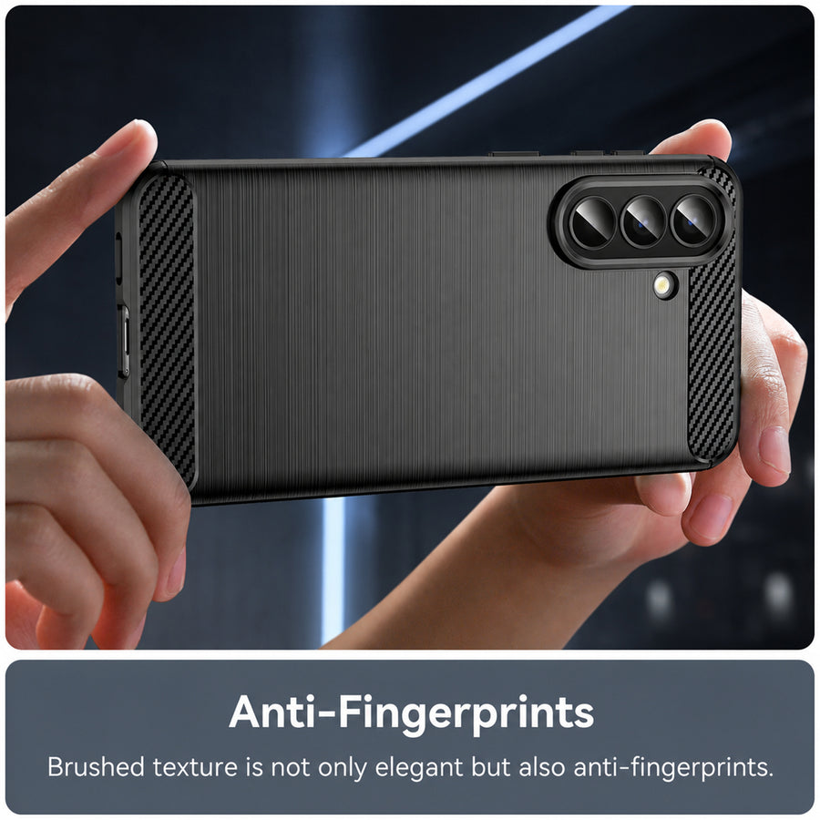 Galaxy A57 (2026)   Carbon Fibre Rugged Case - Black