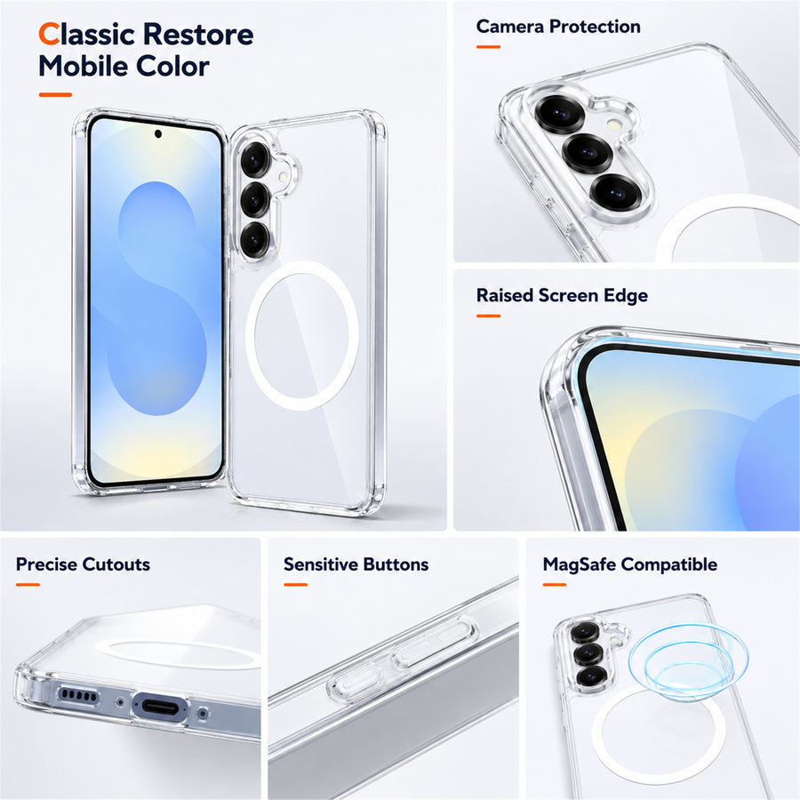Galaxy A17 5G (2025) Magnetic Case    - Clear