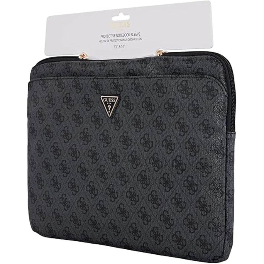 GUCS14ZP4DPTK - Guess 4G Zipper Pocket -  Laptop Sleeve 14-inch - Black