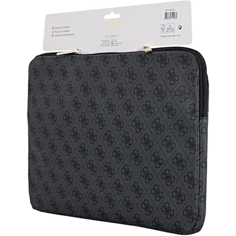 GUCS14ZP4DPTK - Guess 4G Zipper Pocket -  Laptop Sleeve 14-inch - Black