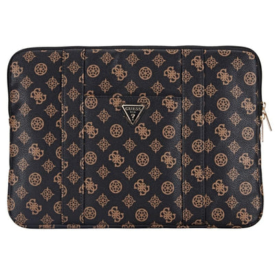 Guess GUCS14ZPGPOSGNK Guess Peony Collection - Laptop Sleeve 14-inch -Black/Brown