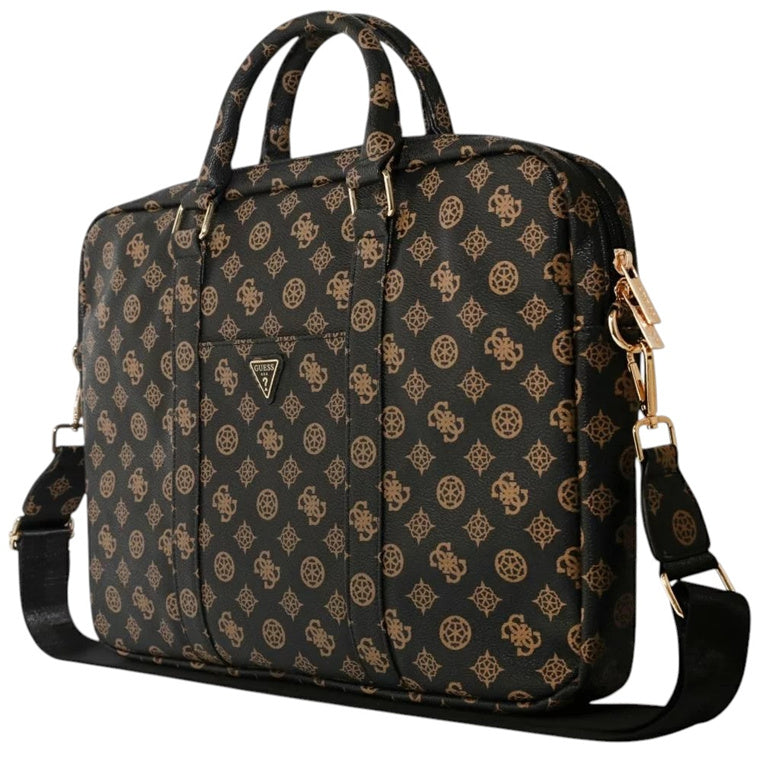 Guess Peony Collection GUCB16PGPOSGNK 15" / 16" Laptop Bag - Black / Brown