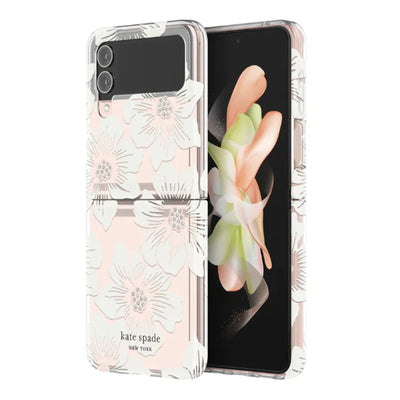 Inc. Licensing KSSA-086-HHCCS – KSNY Hardshell Case – Galaxy Z Flip 4 – Hollyhock Flieder Klar