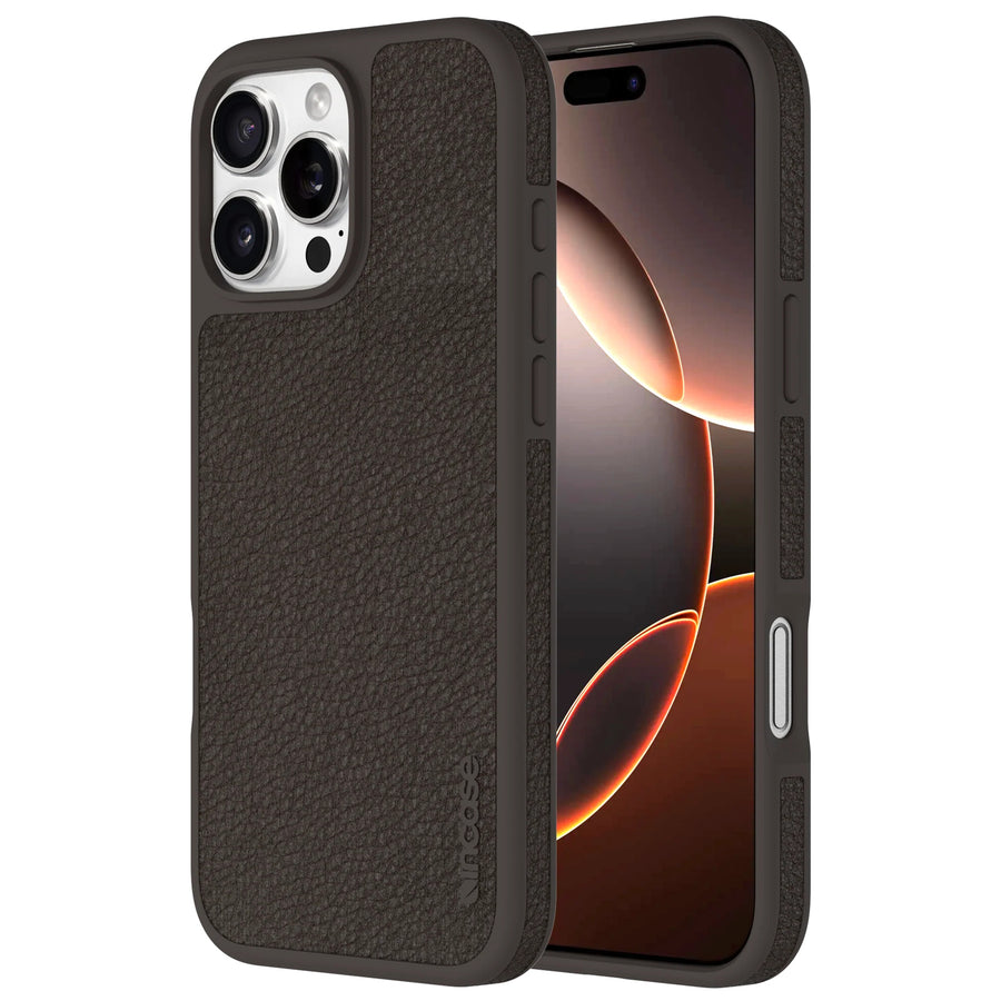 INPH190392-LHCOC - Incase ICON Case (MS) iPhone 16 Pro Max - Cocoa Leather