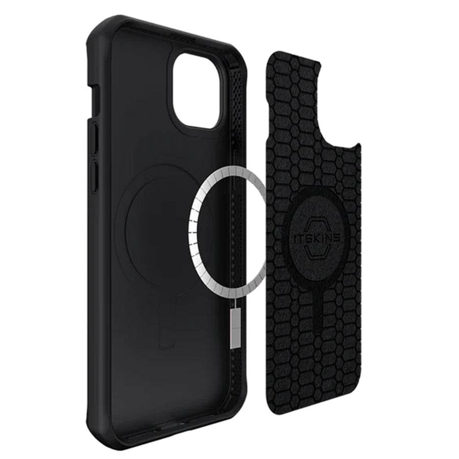 AP4R-HMABA-BLCK - ITSKINS iPhone 14+/15+ Mag Ballistic Black