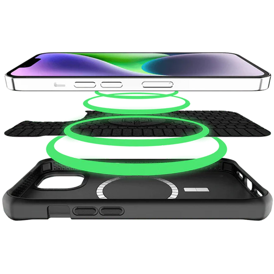 AP4R-HMABA-BLCK - ITSKINS iPhone 14+/15+ Mag Ballistic Black