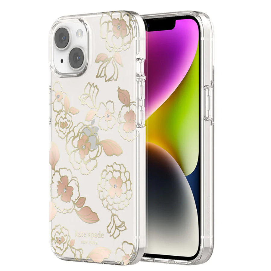 Inc Licensing KSIPH-222-GFL - KSNY Protective Hardshell - iPhone 14 - Gold Floral