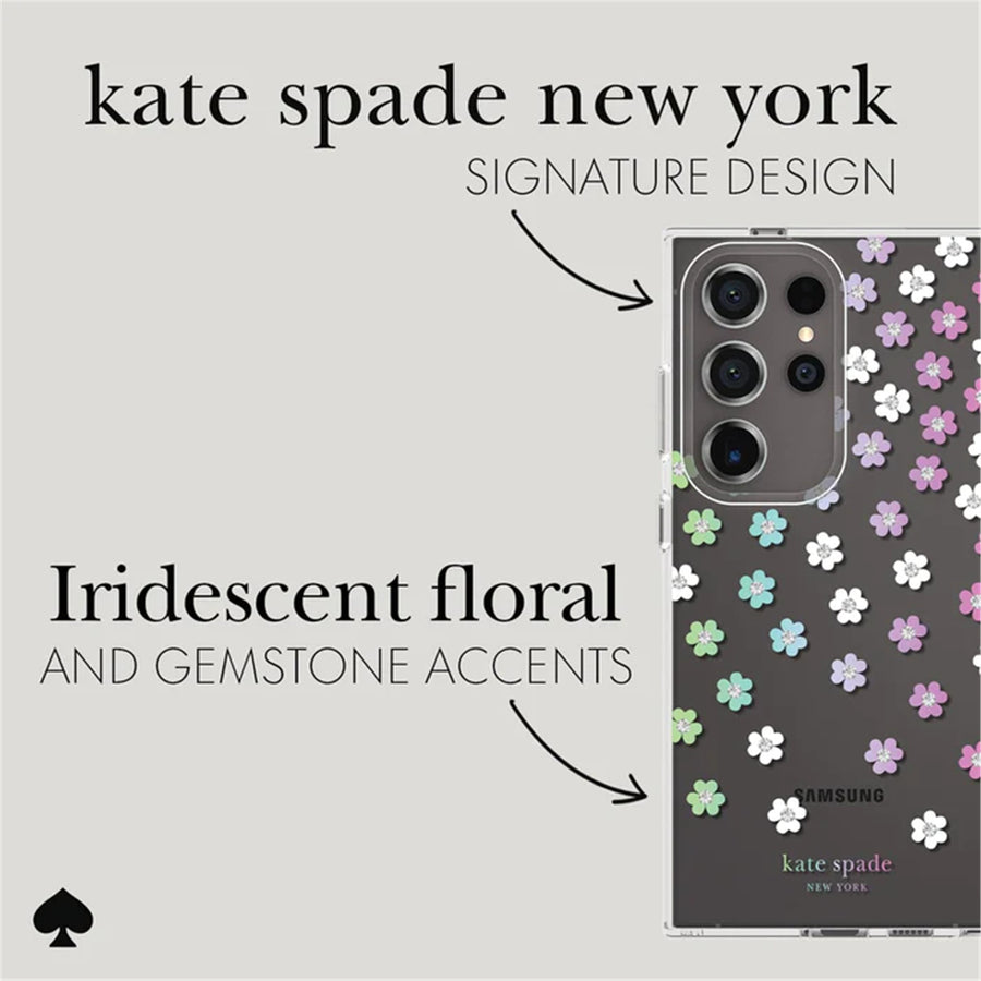 KS053528 - KSNY Samsung S24 Ultra Protective Case Scattered Flowers